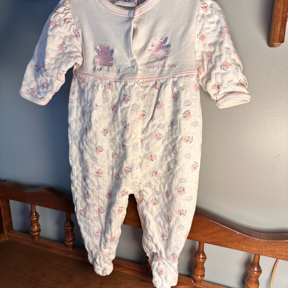 Adorable Pink Baby Footie